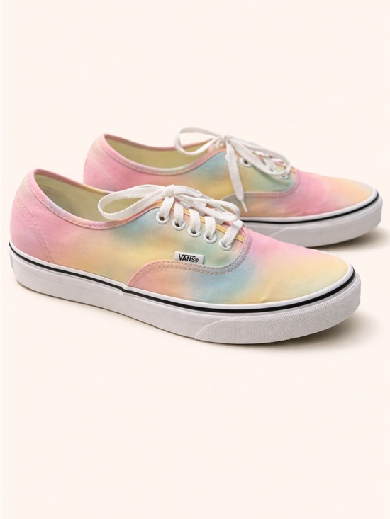 Vans Shoes - Vans Pastel Tie-Dye Low-Top Sneakers in Pink, Blue, Yellow, Cream